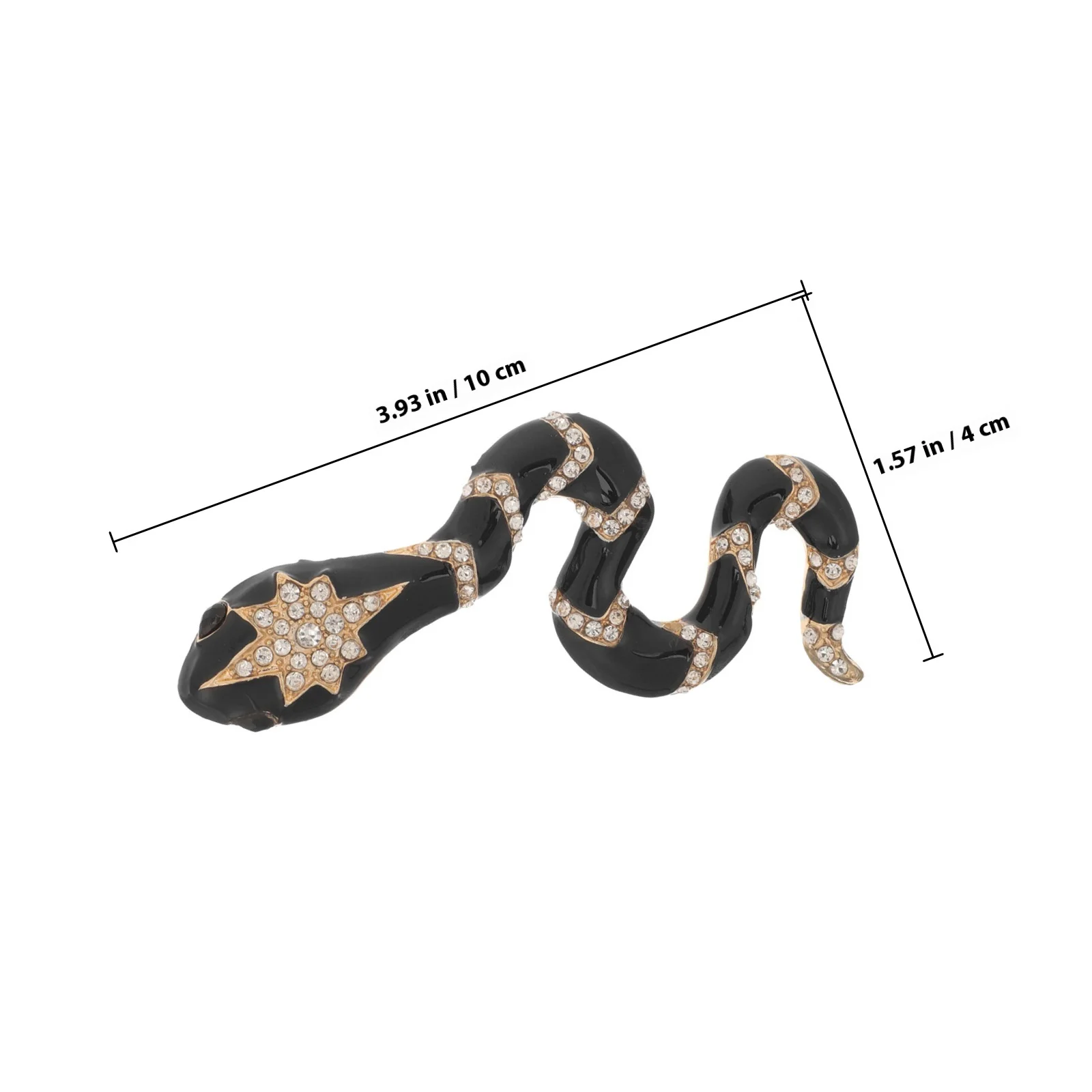ثعبان بروش الحيوان التلبيب دبوس سبائك الزنك الملابس الأنيقة الديكور لفستان قبعة شال ظهره بروش دبوس للنساء #4