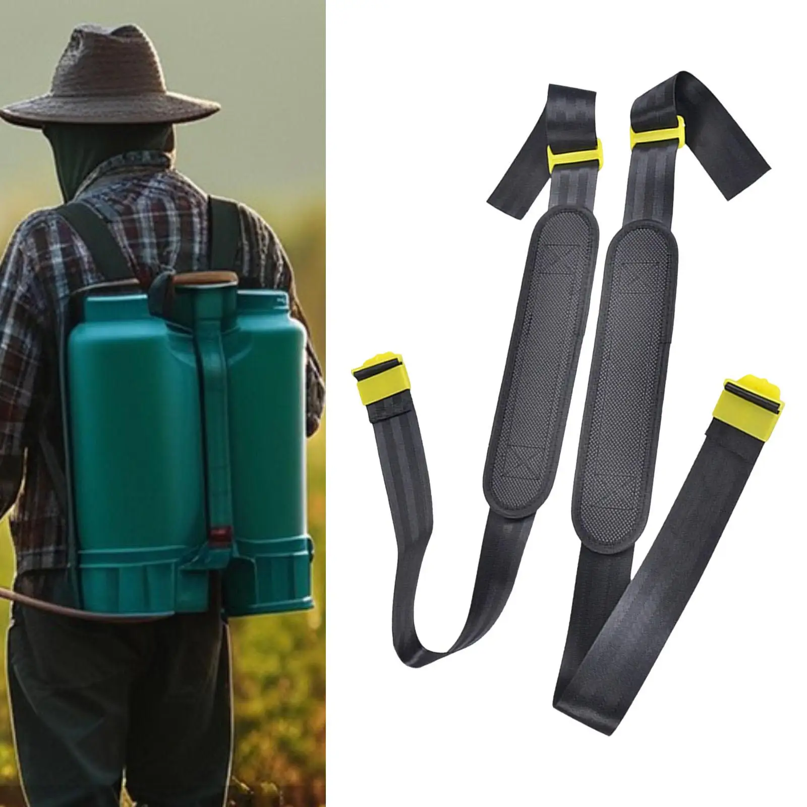 2x Backpack Sprayer Straps Shoulder Straps, Wear Resistant, Easy to Install, Comfortable Sturdy Accessories Nylon Portable
