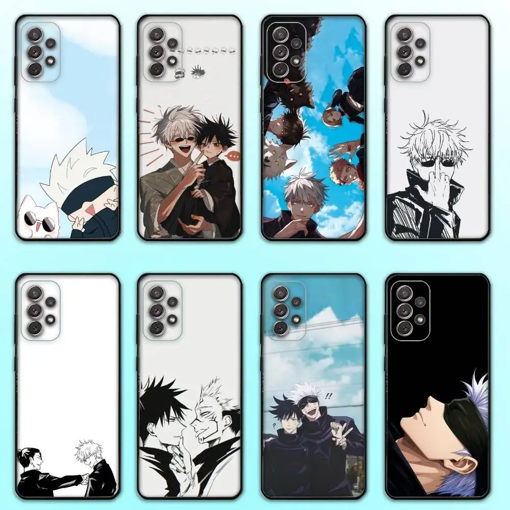 

Fushiguro Megumi Gojo Satoru Phone Case For Samsung S25,S24,S21,S22,S23,S30,Ultra,S20,Plus,Fe,Lite,Note,10,9,5G Black Cover