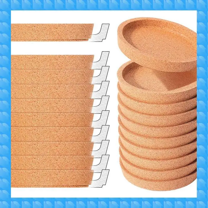

ETRT 36 Cork Coasters Bulk 4 Inch Round Lip Cup Holder Leak Proof Cork Coasters For Drinks Reusable Absorbent Cup Coaster