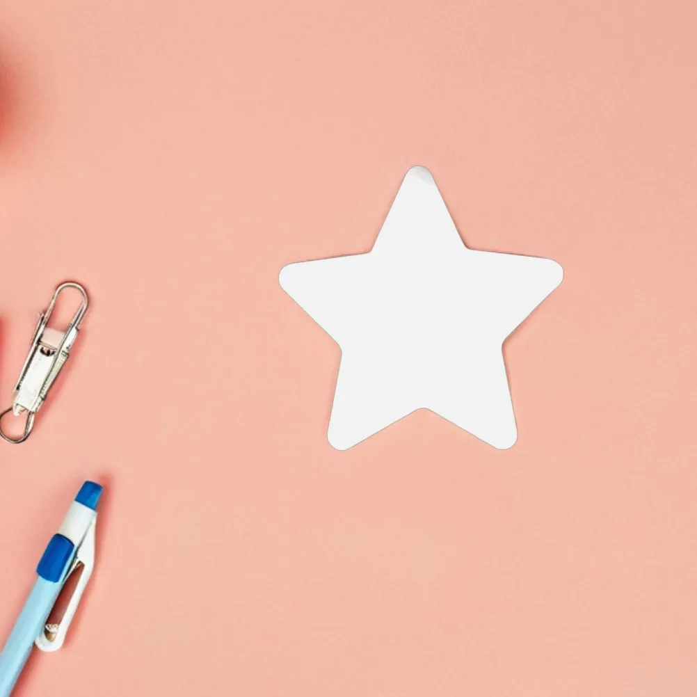 100Pcs Star Shaped Paper Cutouts White Bulletin Board Decor for Classroom Office Spring Back to School Star Decorative Cutout