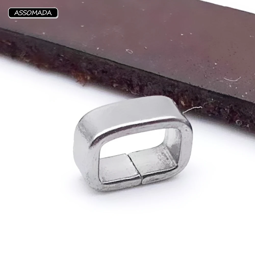 3mm X 5mm Stainless Steel Ring For Leather Rope Necklace Ornament Ring Handmade Bracelet Cord DIY Jewelry Making Accessories