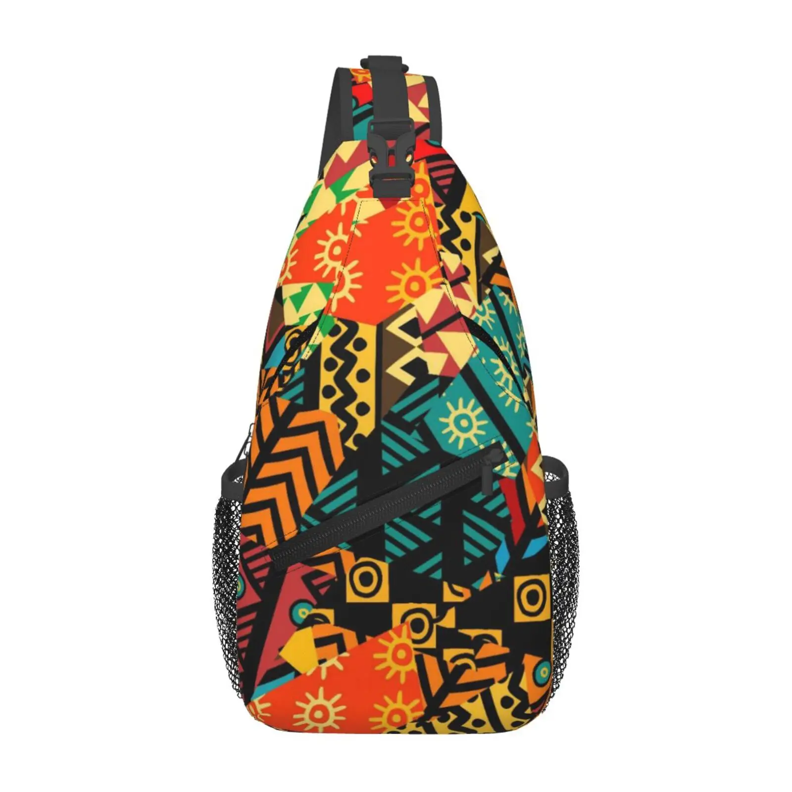 African Nation Pattern Print Shoulder Backpack Women Men Fashion Shoulder Chest Bags for For Traveling Hiking Sling Bag - view 2