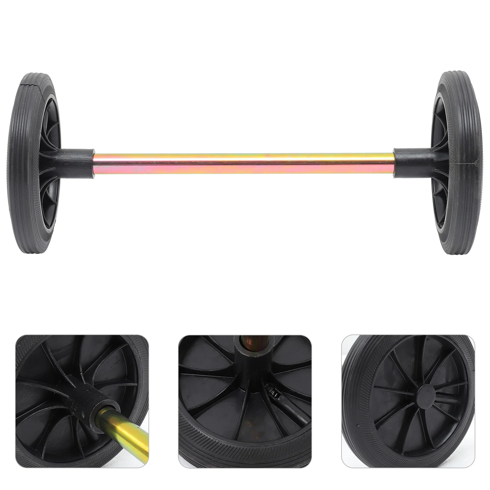 

Trash Can Wheels Set of 4 Rubber Casters Replacement Accessories Garbage Can Supplies Stroller Wheel Kit Outdoor Use