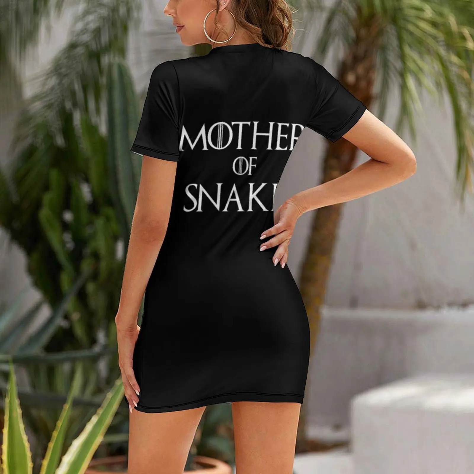 Madre di serpenti T Shirt Abito a maniche corte abito da festa da donna di lusso tuta estiva da donna Abito lungo da ballo 2025