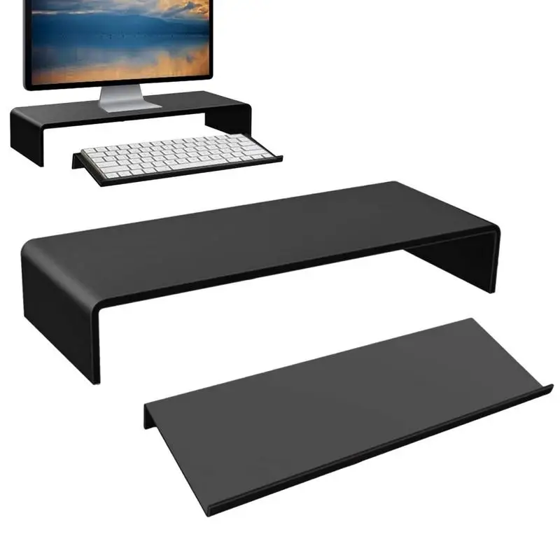 Acrylic Laptop Stand tabletop Computer Monitor Riser Stand rack Transparent Keyboard Stand For Home Office Mechanical Computer