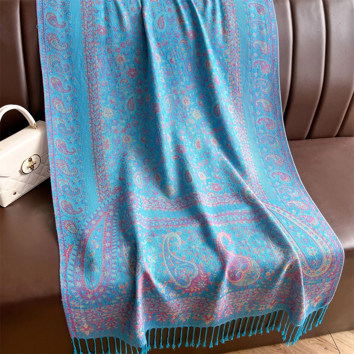 Luxus Winter Schal Frauen Kaschmir Warme Pashmina Marke Foulard Weibliche Schals Wraps Dicke Weiche Bufanda Poncho Schals Stola 2025 – Detail 13