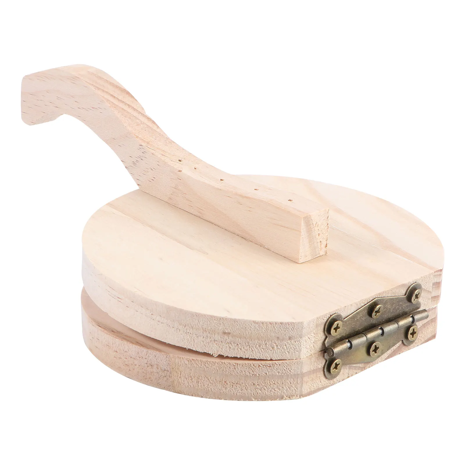 

Wooden Dough Presser for Dumpling Wrappers Khaki Gadget Rolling Molds Kitchen Bakeware Craftsmanship Gift Idea