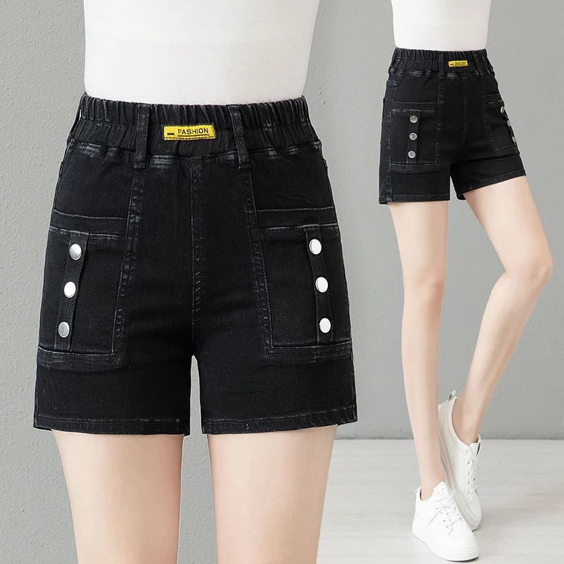 Women's High Waisted Faux Denim Shorts Skirts, Korean Fashion, Female Lined Short Jeans, Skinny Pantskirt, Summer Design, New