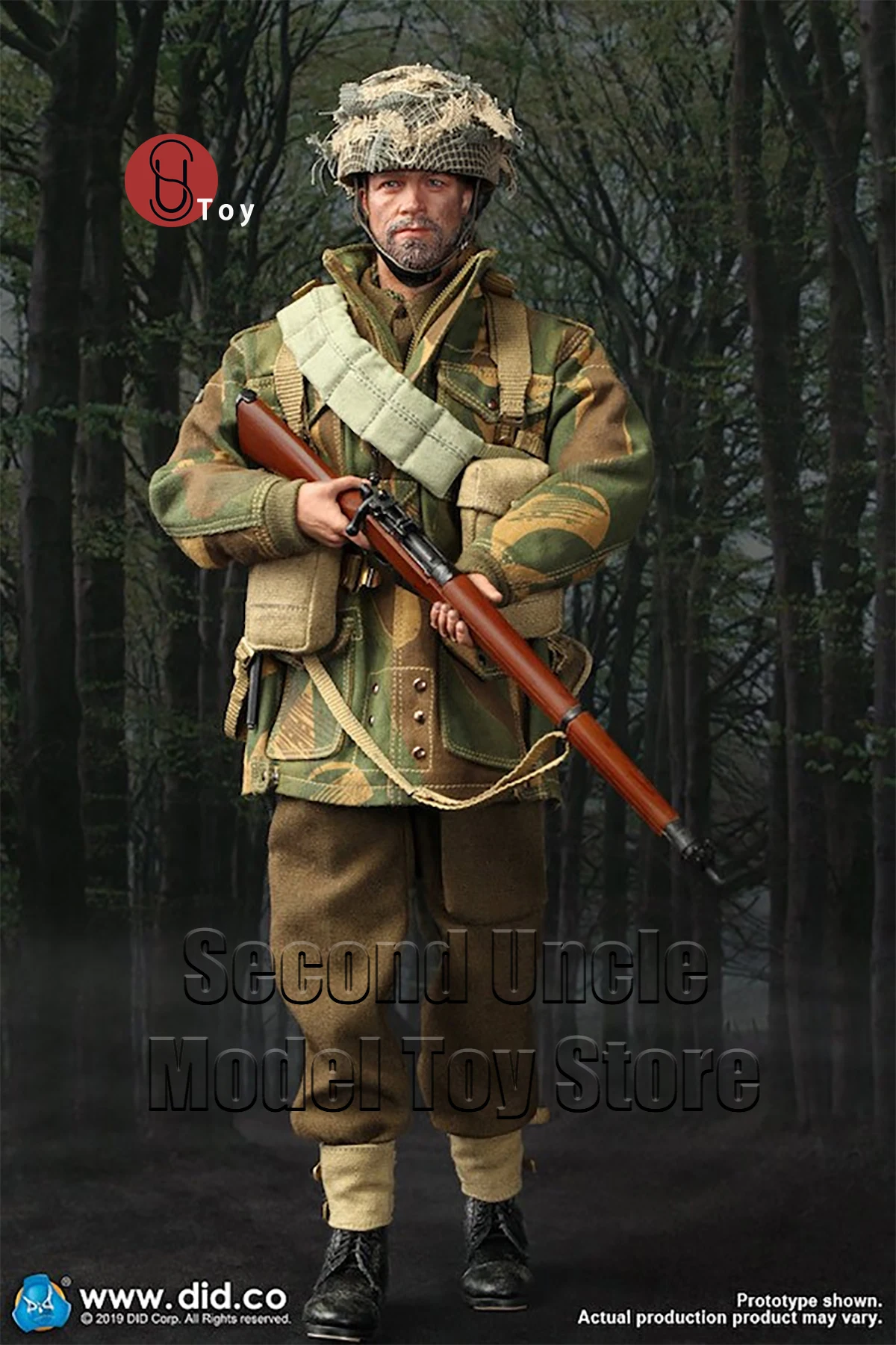 

DID K80136A 1/6 WWII British 1st Airborne Red Devil Sergeant 12'' Male Soldier Military Action Figure Full Set Model Toys Gift