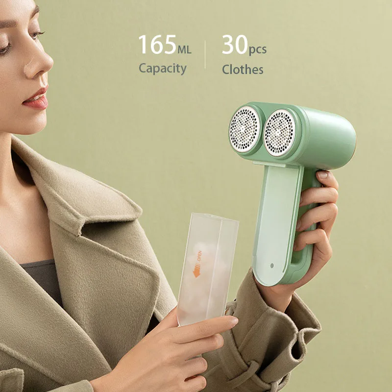 المهنية الكهربائية الوبر مزيل ثنائي رئيس النسيج ماكينة حلاقة 3 سرعات قابلة للشحن سترة الزغب آلة الحلاقة للملابس اثاث