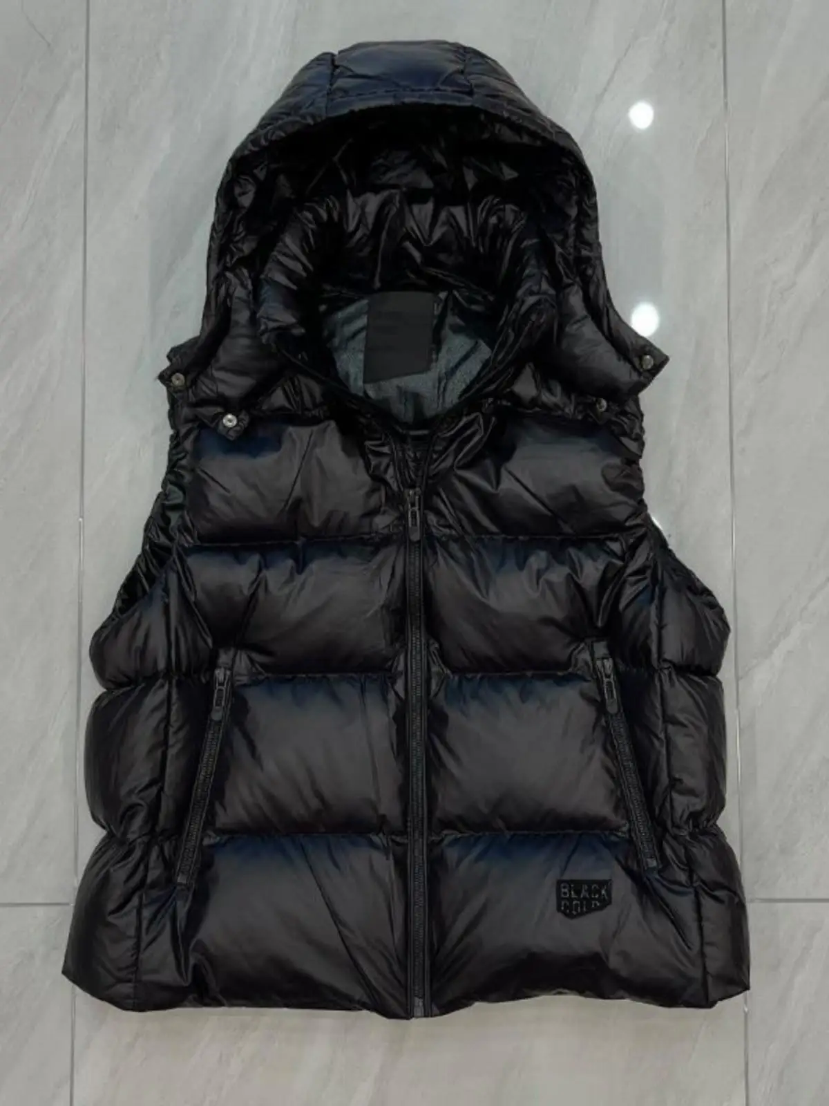 

Vests Waistcoats Thick Womens Double Breasted With Chair Spring Patchwork Cropped Minimalist Preppy Youthful Cleanfit Sleeveless