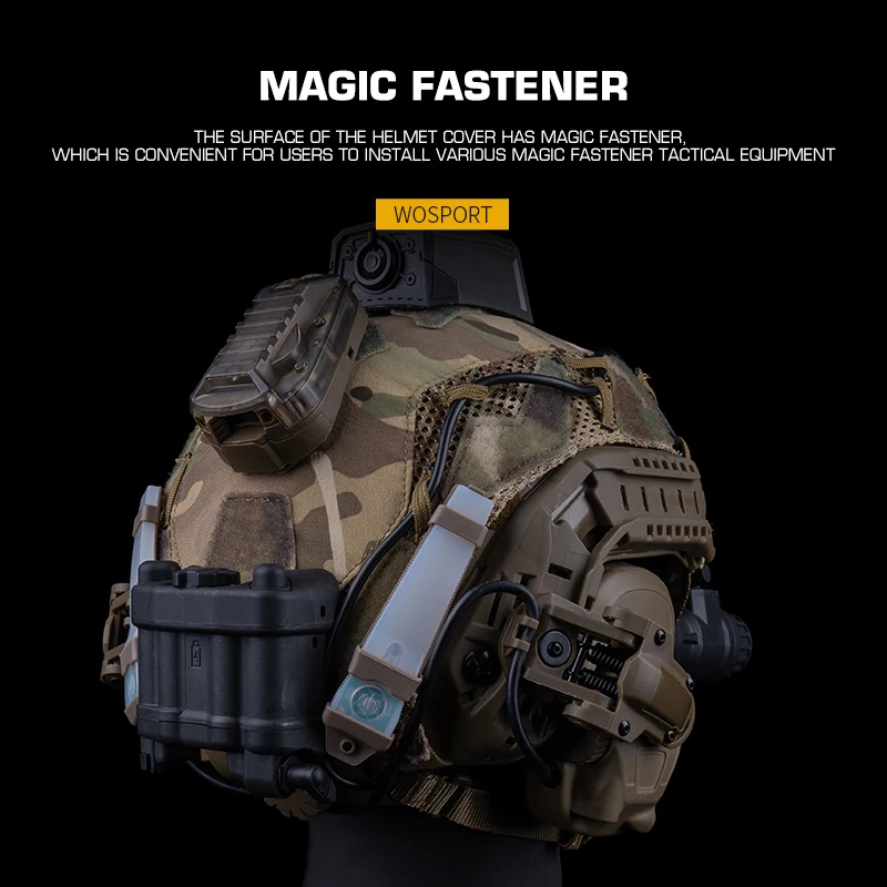 Poseidon Defense Super High-Cut Helmet Cover Gen4 (M/L Size) Compatible With SF Fast Helmet