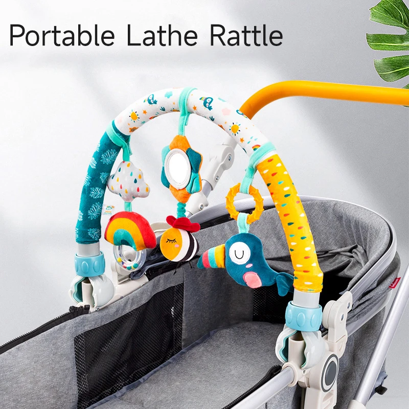 

Baby Stroller Arch Toy Removable Crib Bell Toys Newborn Early Stage Placation Toys Facilitate Baby Ocular Development Toys Gifts