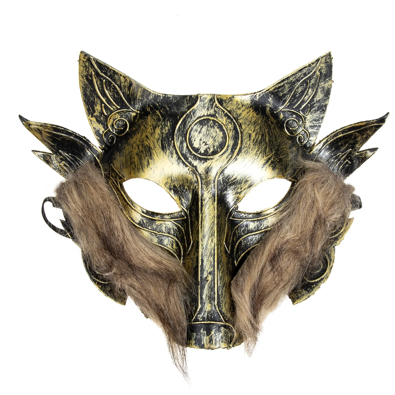 

2Pcs Wolf Head Halloween Mask Animal Design Cosplay Party Carnival Festival Accessory Halloween Mask Cosplay Prop