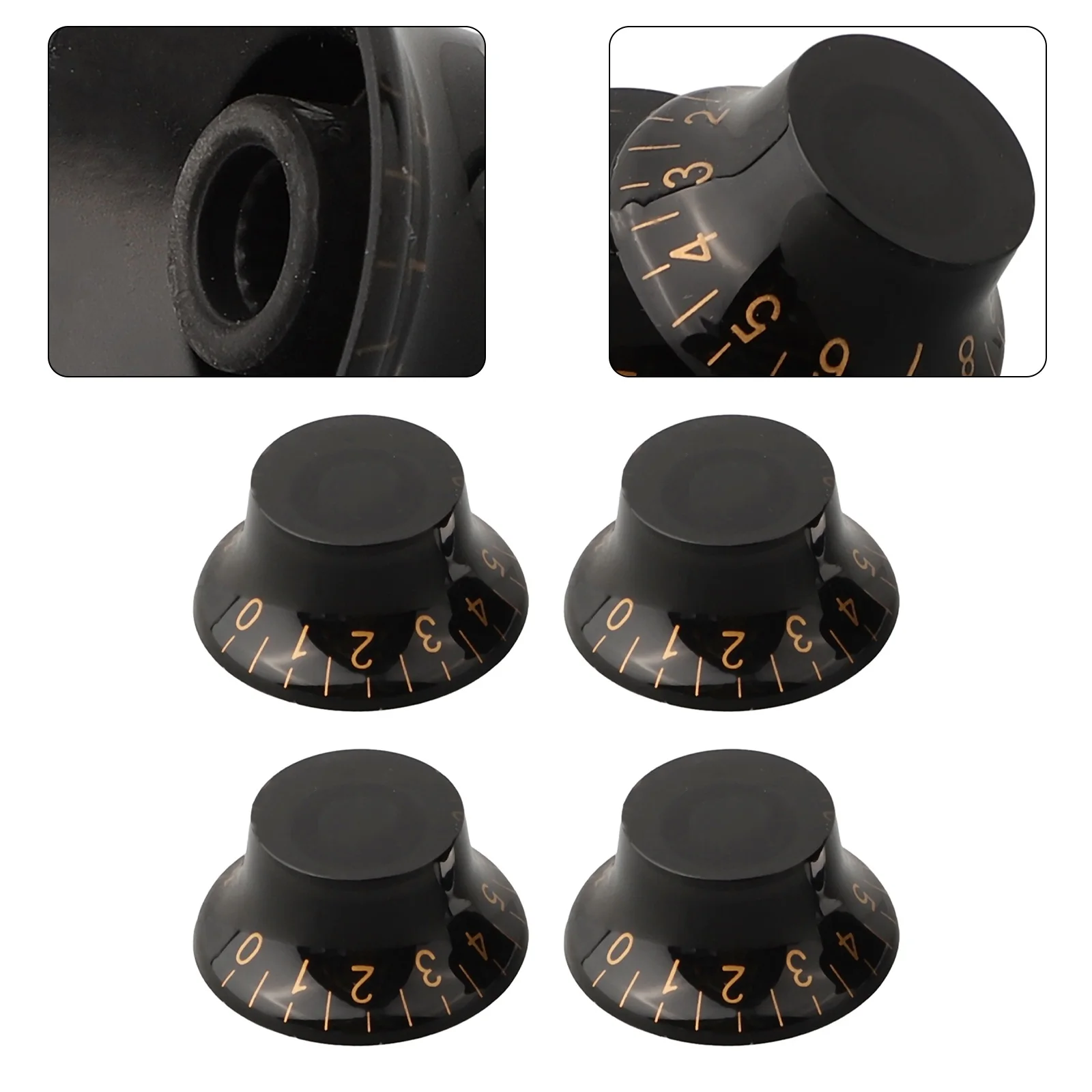 4Pcs Guitar Knobs Knob Speed Tone Top Volume 4pcs 6*3*2CM 6mm Diameter Pot Accessories Control For Electric Guitar