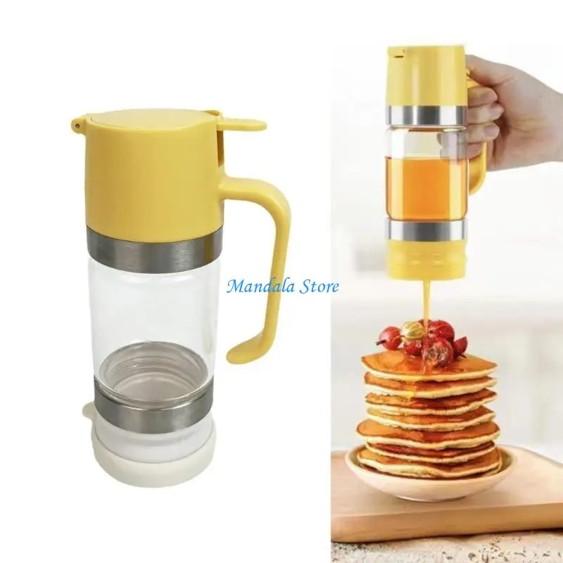 

U2JC Glass Honeys Jar for Family Gatherings and Picnics Syrup Container with Handle