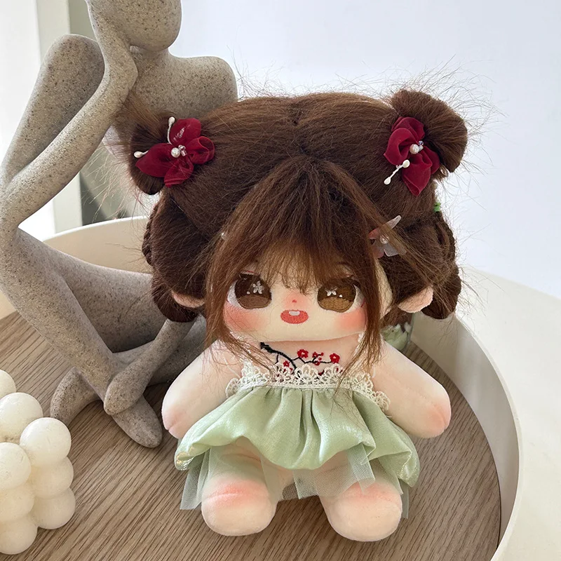 20cm Kawaii IDol Doll Cute No Attribute Girls Baby Soft Stuffed Star Dolls Anime Cartoon Collection Gifts for Kids Girls Fans