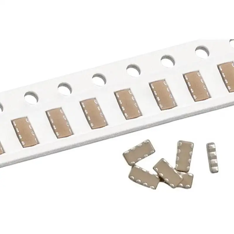 50pcs 0603×4 SMD Array Capacitor 8P4R 104 0.1μF/100nF 8-Pin 50V