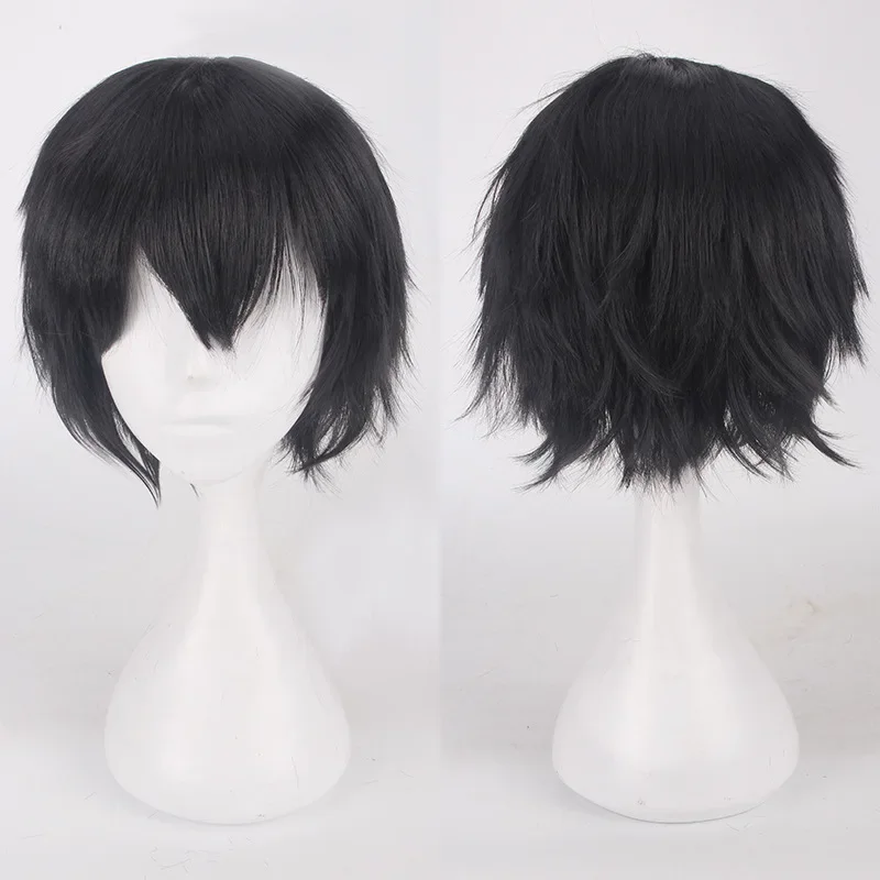 Wigs Bla White Purple Blonde Red Short Hair Cosplay Wig men women Party Anime Short Straight Hair Wigs for boys girls