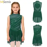 Traje de actuación de danza lírica para niñas, camiseta de Ballet para patinaje artístico y gimnasia, vestido de leotardo de danza clásica contemporánea