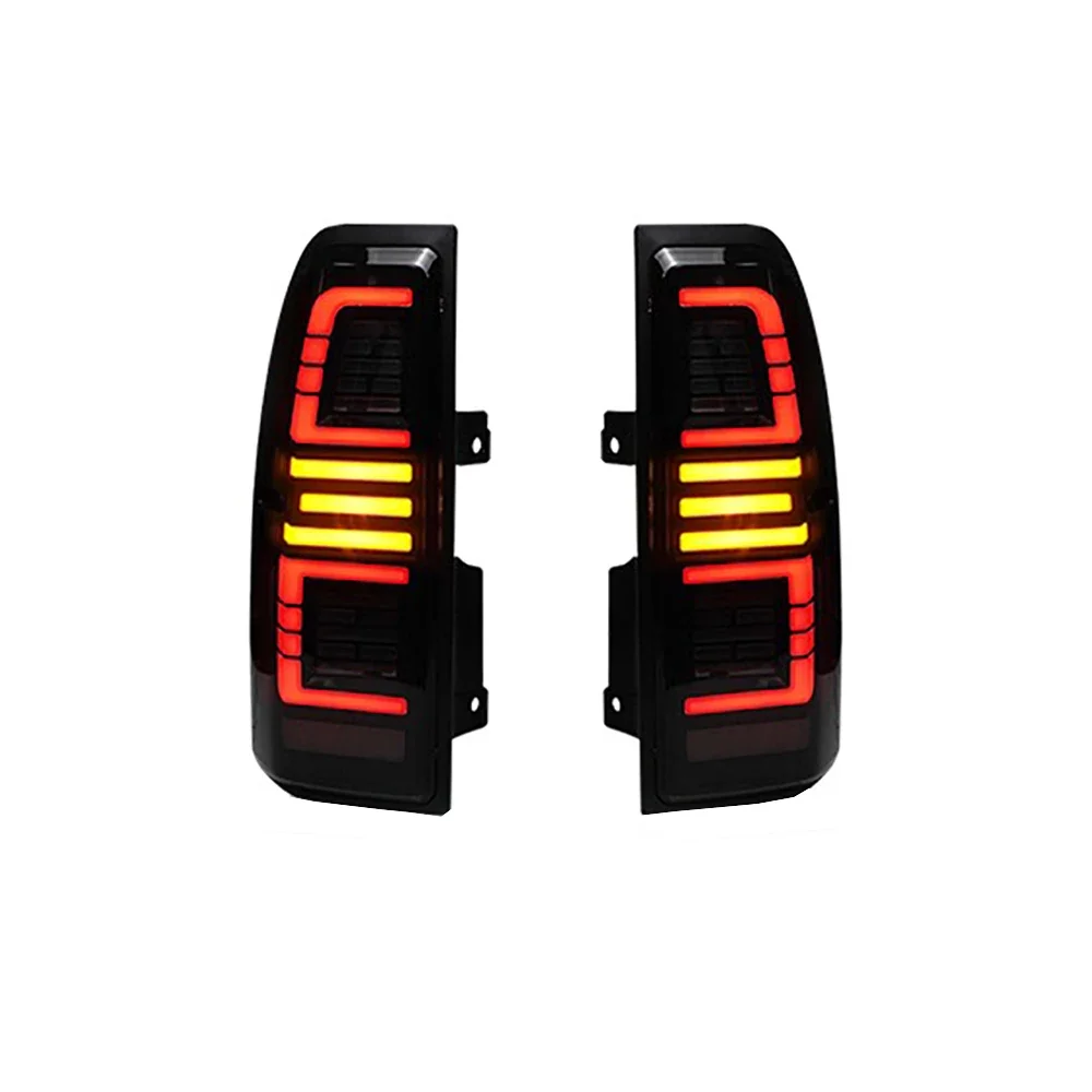 2Pcs Vehicle Exterior LED Rear Tail Light Rear Brake Fog Lamp Turn Signal Light For Land cruiser Prado Lc90 Lc95 1996-2006