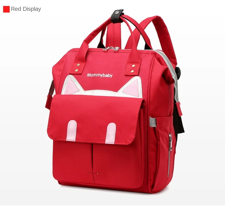 Mommy Mother and Baby Backpack Outing Student Bag New Fashion Portable Shoulder Large Capacity Multi-functional Shoulder