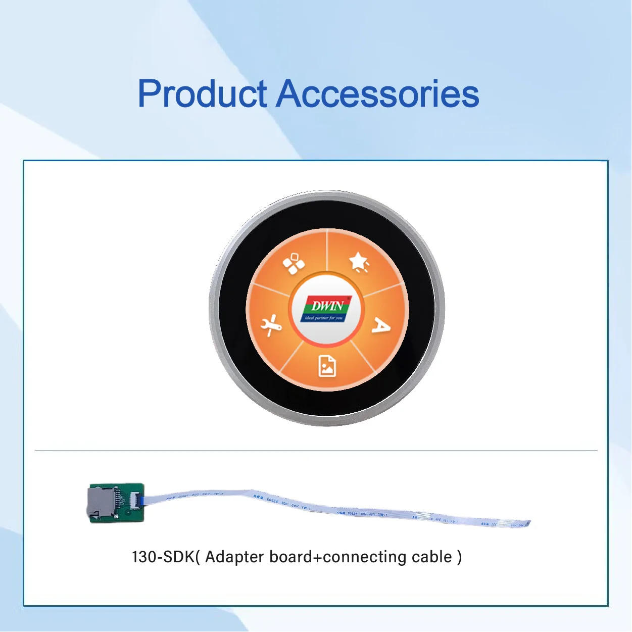 2.1-inch, 480*480 Pixels Resolution, 262K Colors, IPS-TFT-LCD Circular Rotary Screen with Encoder Shell DMG48480C021_13WTC