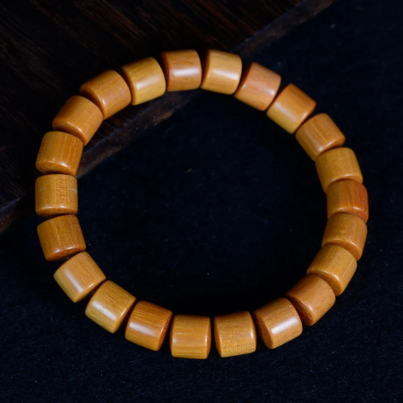 Dongjia Sandalwood New Mountain Sandalwood Old Material Old Mountain Sandalwood20Buddhist Prayer Beads Bracelet Wholesale