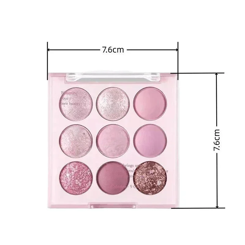 Ice Cream Eyeshadow Palette Korean Eye Makeup Palette Long Lasting Glitter Rose Blush Purple Eye Shadows Korean Women Cosmetics