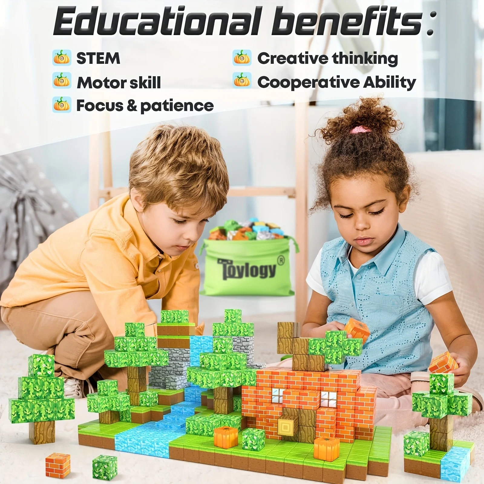 144pcs Magnetic Building Blocks สําหรับเด็ก,บล็อกแม่เหล็ก,Sensory CubesFor เด็กวัยหัดเดิน,แม่เหล็กของขวัญวันเกิดของเล่น,คริสต์มาส