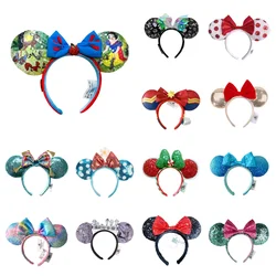 Disney Plush Mickey Mouse Ear Headband, Sereia Peter Pan, Cosplay Party Headwear, Adultos e Crianças, Feriado, Presente de Natal