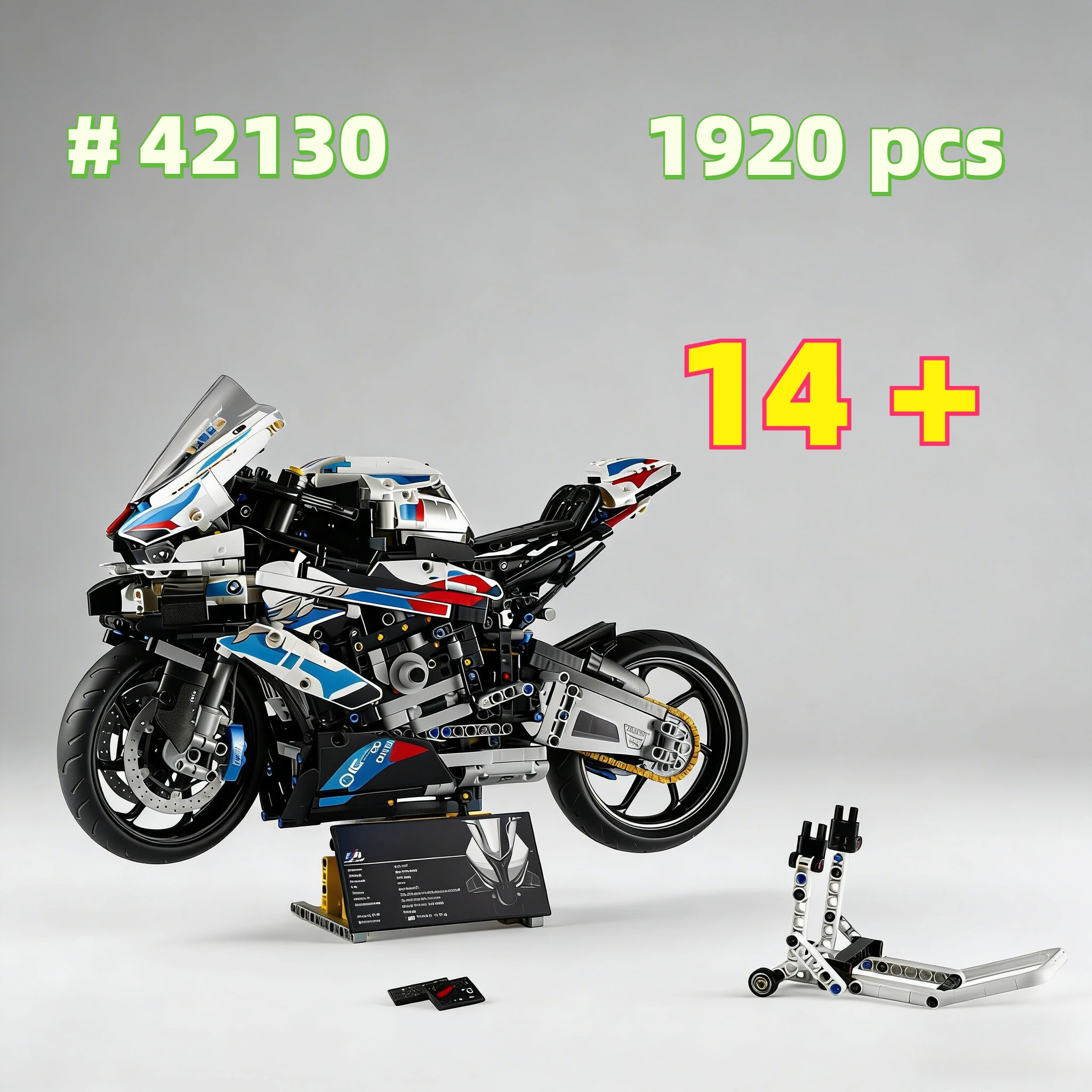 bmw-motorcycle-model-42130-building-blocks-sets-suitable-for-birthday-gifts，-compatible-with-legoed-particles，-1920pcs