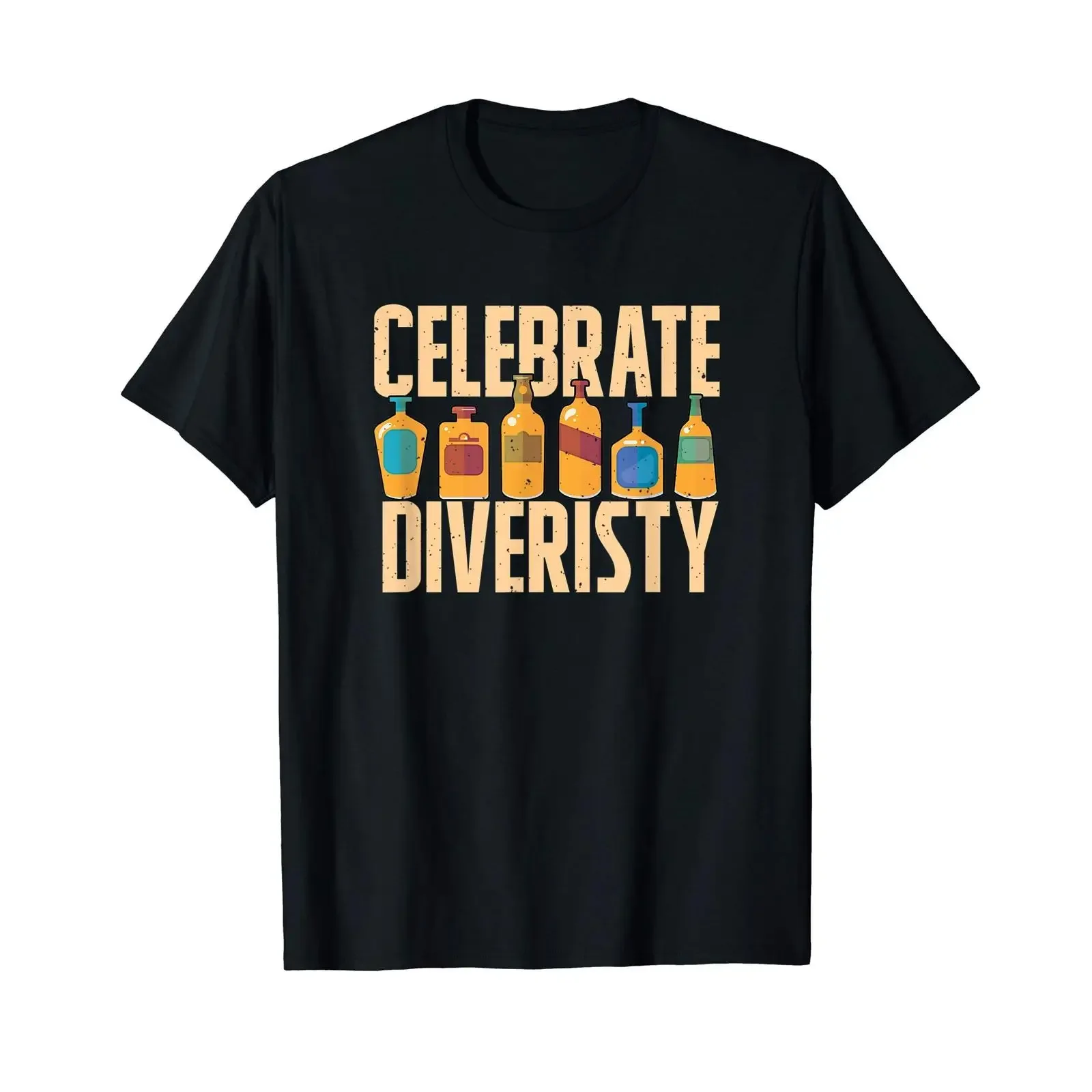 Celebrate Diversity Tasting Bourbon Single Malt Whiskey T Shirt vintage Washed Comfortable Stretched fashion Versatile graphic