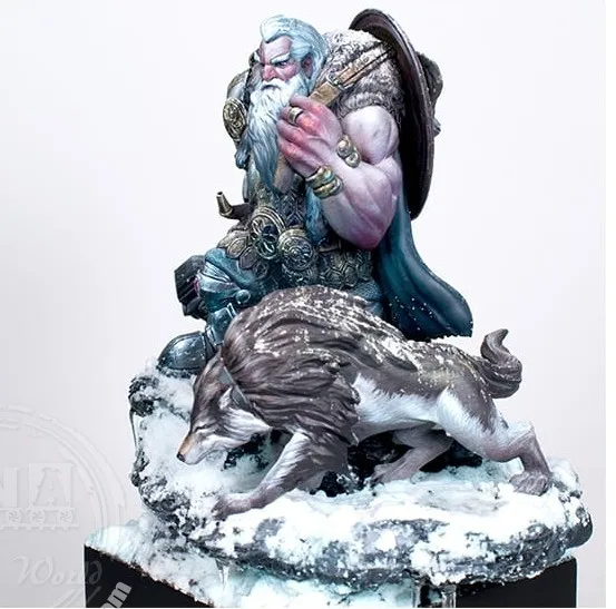 1/10 Scale Die Cast Resin Figure Model Assembly Kit Bust Unpainted Need to Assemble DIY Toy Model (Includes Base)