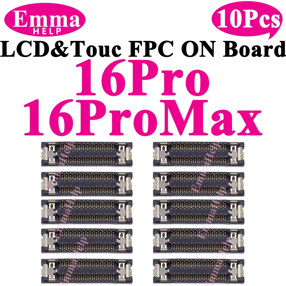 10Pcs LCD Display Touch FPC Connector For iPhone 16ProMax 12Pro 13Pro 14Pro 11 12 13 15 Pro Max 16 14 Plus XS XR X Touch Screen