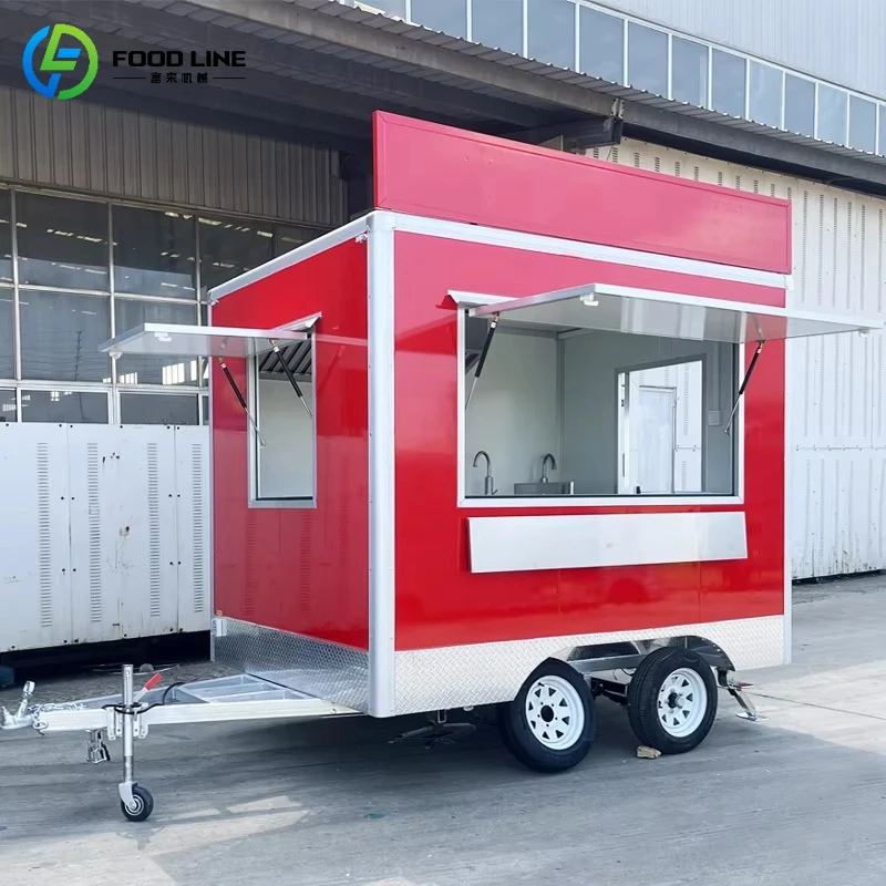 

Street Outdoor Crepe Snack Food Truck Restaurant Food Cart Van Catering Truck Mobile Food Trailer for Sale Support Customized