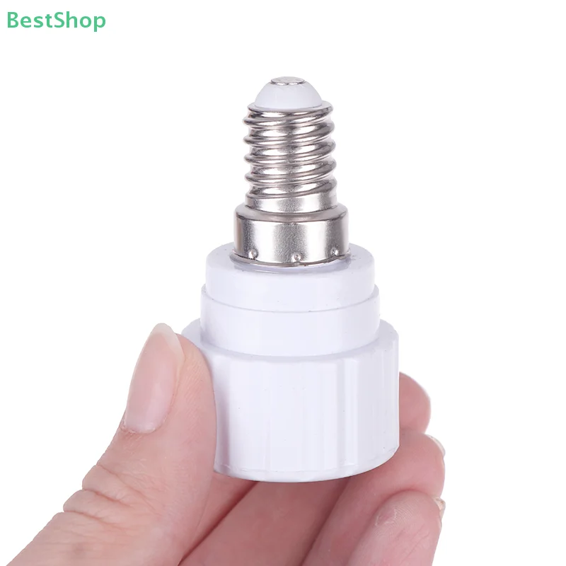 〔Rebecca〕1/5Pcs E14 To GU10 Ceramic Base Led Light Lamp Holder Converter LED Saving Light Halogen Lamp Base