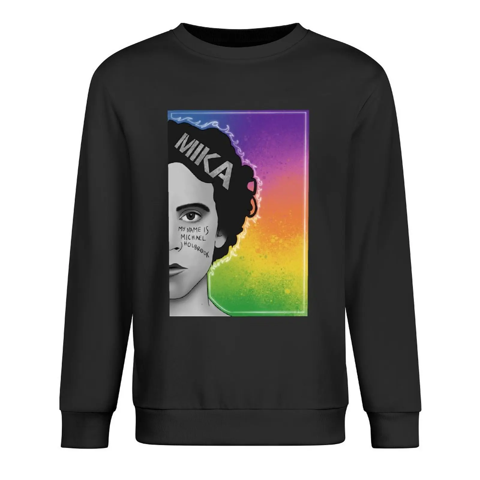 

Mika crazy colors in the grey Pullover autumn new products japanese style anime clothes korean style clothes sweatshirt men