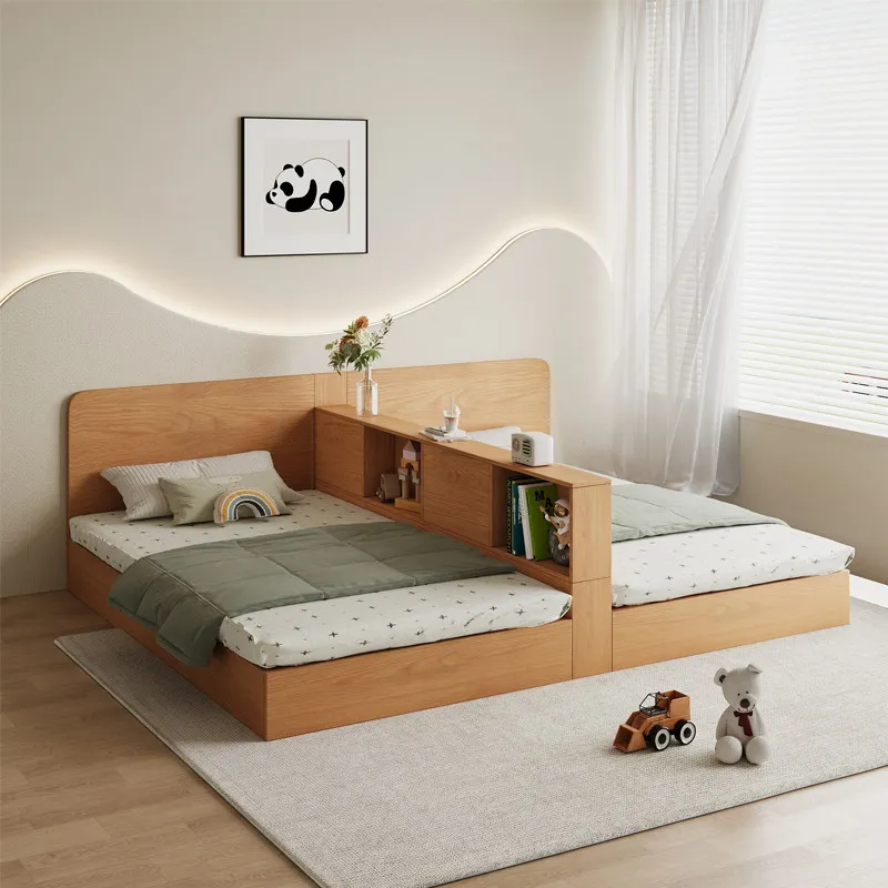 Lit double, une pièce se transforme en tatami, lit séparé, lit pour enfants