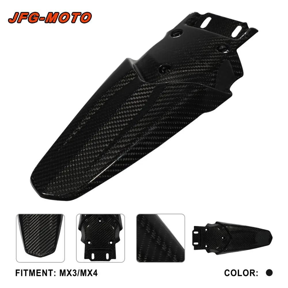 

Funparts For Talaria Sting MX3 MX4 MX5 Rear Fender Mudguard Mud Guard Carbon Fiber Motorcycle Accessories Electric Vehicle Bike