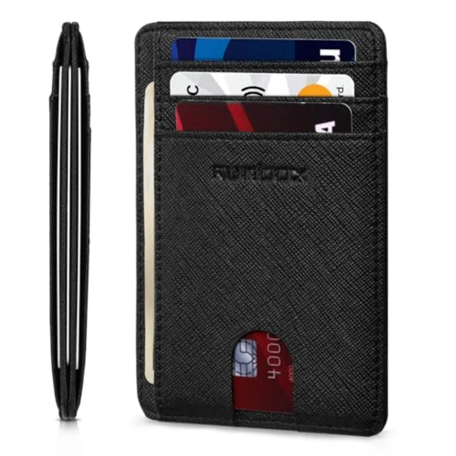 Slim Minimalist Front Pocket RFID Blocking Leather Wallets for Men and Women Card Holder Wallets Gifts for men