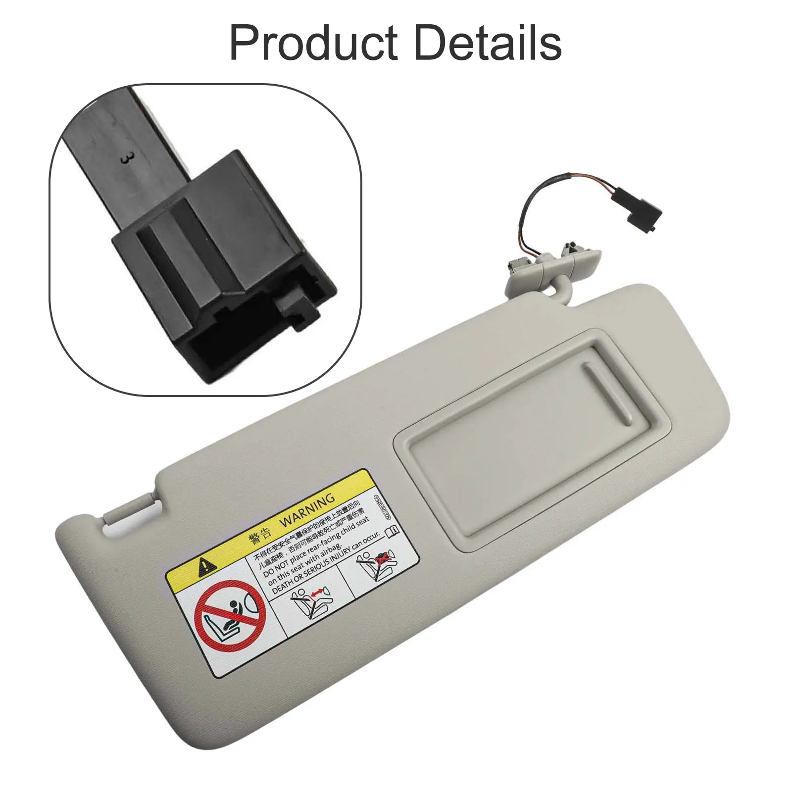 

Замена салона автомобиля, солнцезащитный козырек, зеркало, солнцезащитный козырек, подходит для автомобилей, высокая надежность, идеально подходящий пластиковый материал, новинка