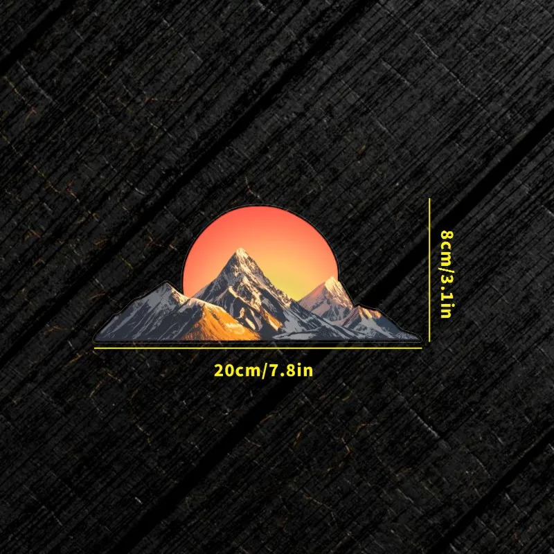 Naklejka na boczną szybę samochodu z motywem gór, głębinowego lasu i terenu terenowego, naklejka dekoracyjna, naklejka na samochód 4RUNNER, akcesoria zewnętrzne, naklejka samochodowa