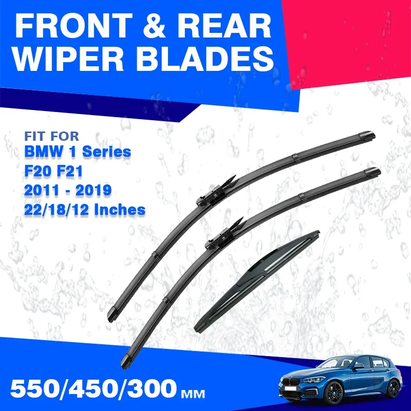 Front / Rear Wiper Blades For BMW 1 Series F20 F21 F20N 2011 - 2019 Brushes Accessories 114i 116i 118i 120i 125i 116d 118d 125d