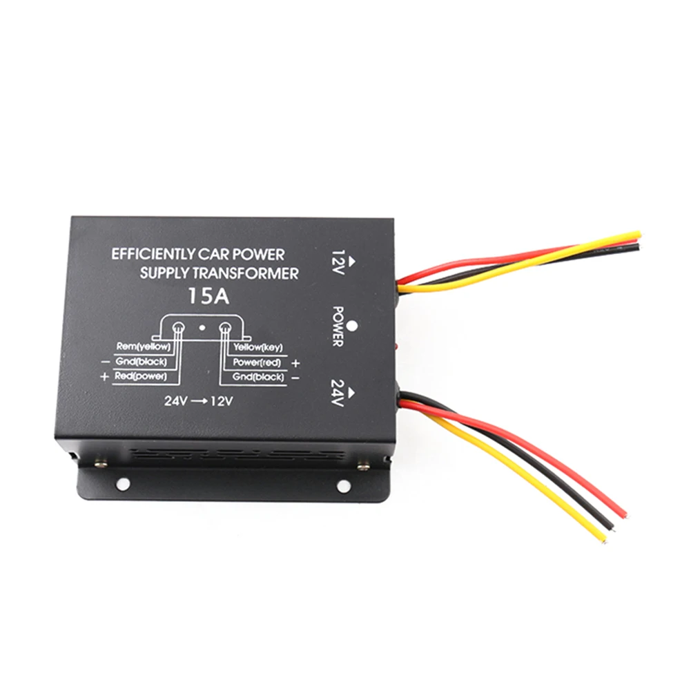 Car Power Supply Step-Down Trans former 24V To 12V Converter 10A 15A 20A 30A Output With Memory Power High To Low Inverter