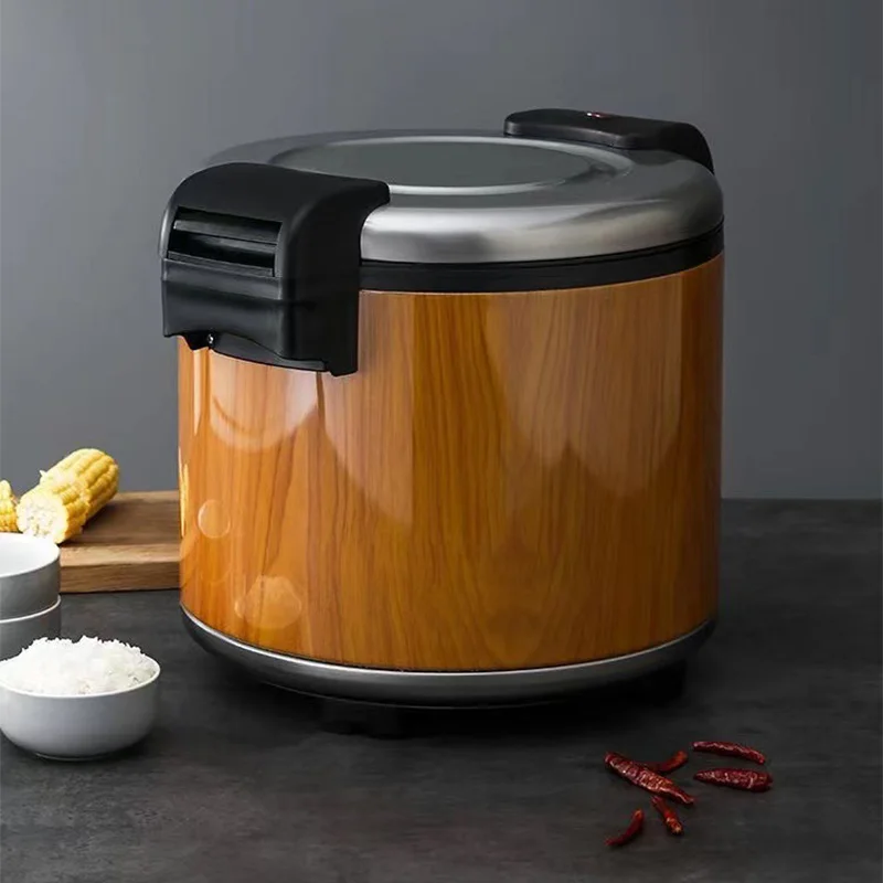 23 L Commercial Electric Rice Warmer Bucket Multifunctional Electric Rice Cooker Stainless Steel Insulated Rice Bucket