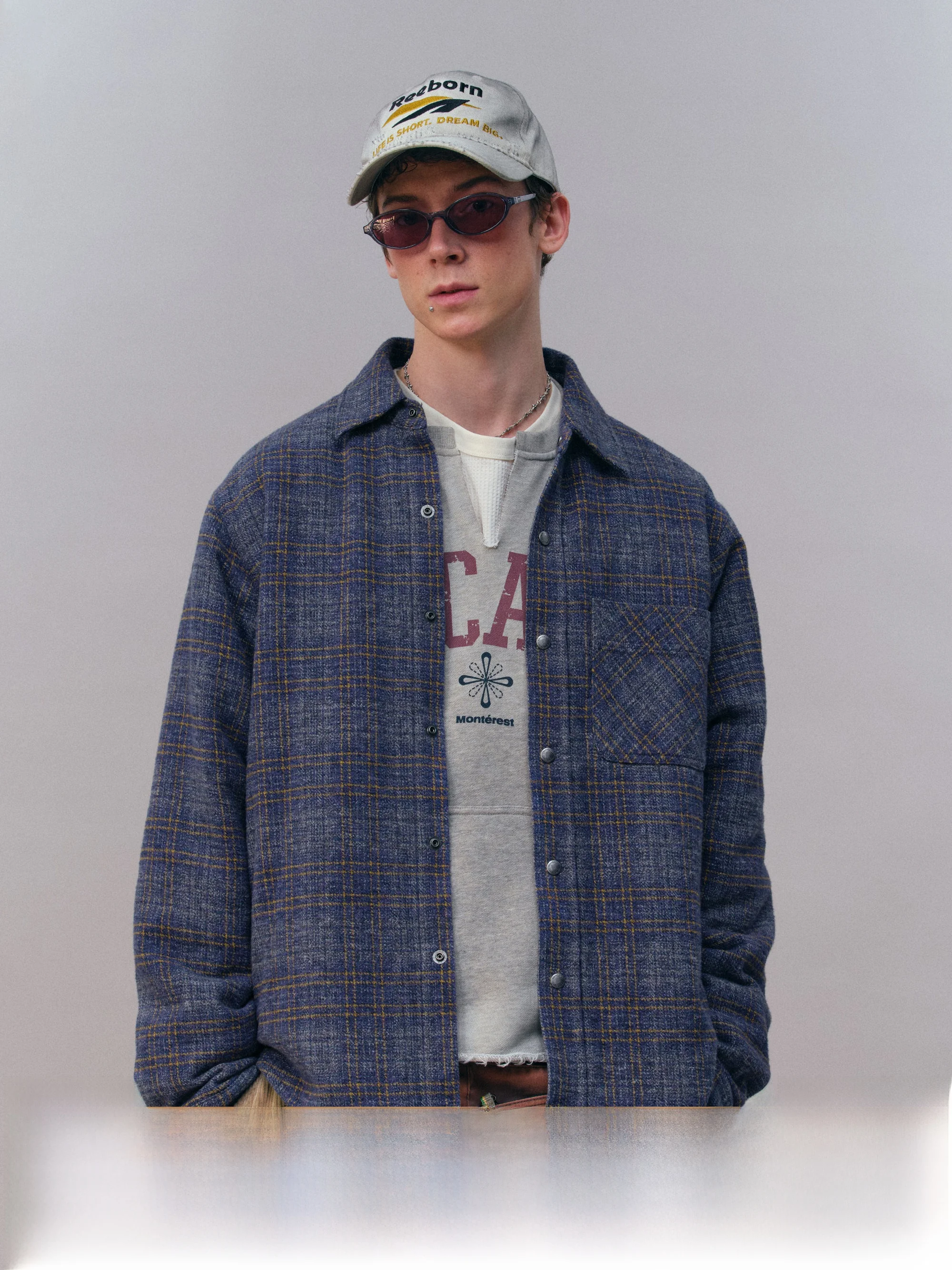 

Мужская винтажная рубашка свободного кроя Monterest из тонкого хлопка, теплая, в клетку, с хлопковой подкладкой, на пуговицах, с длинным рукавом