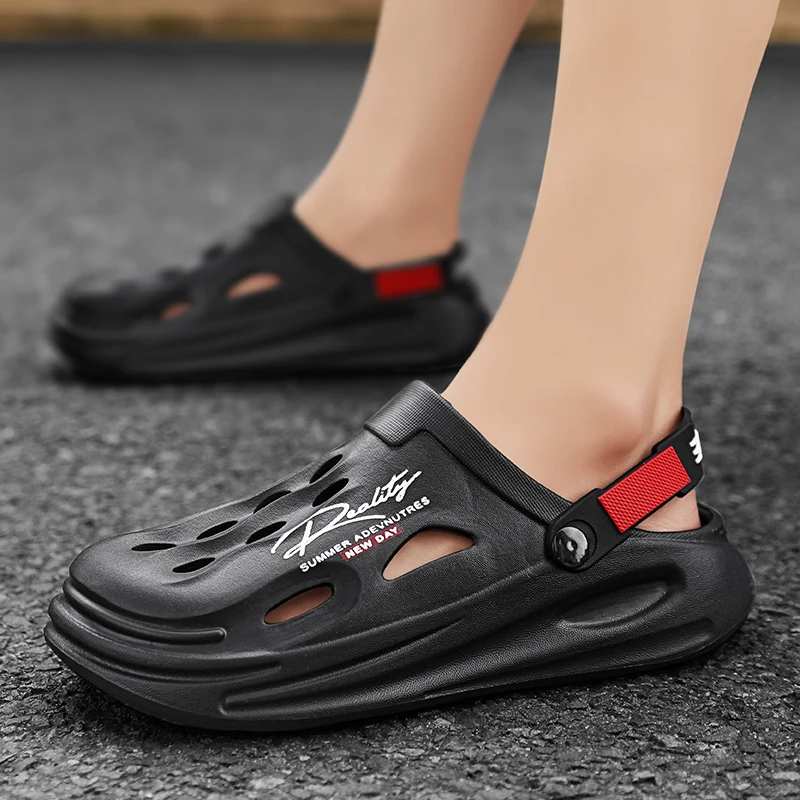 

Men's Breathable Slip-On Clogs slippers Comfortable Non-Slip Sole Summer Sandals with Thick Platform for Outdoor Garden Sandals