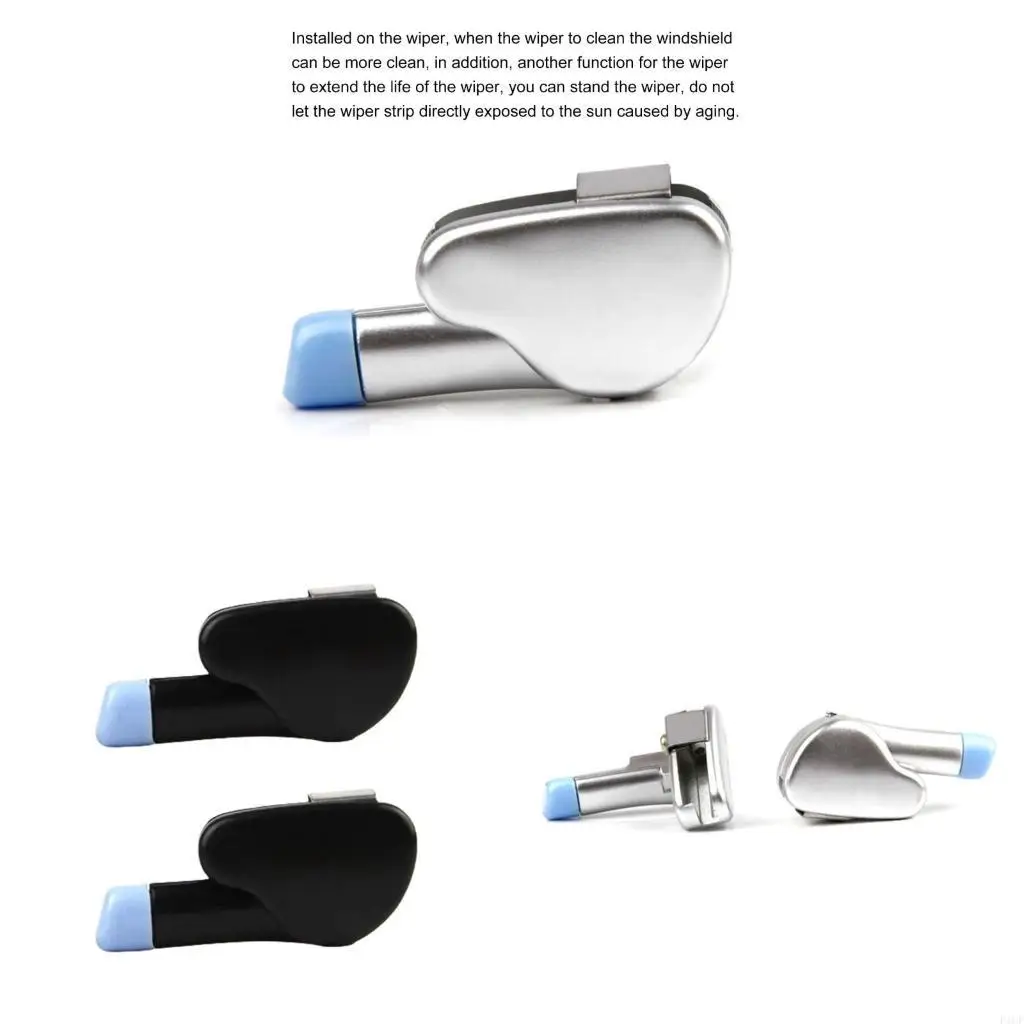 F1CF Pack of 2 Universal Car Wiper Stand Windshield Wiper Stand Simple Installs for Improves Windshield Contact & Longevity